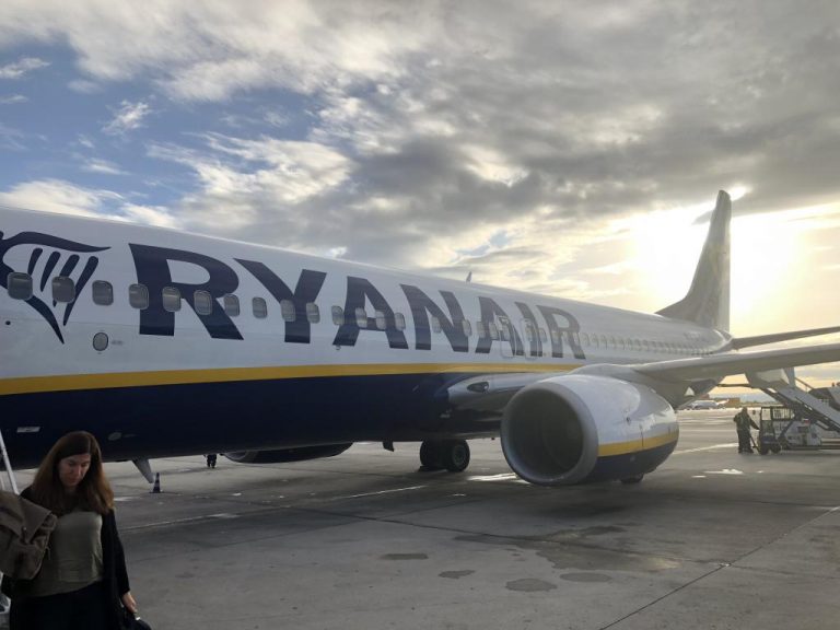 Um dos voos, Ryanair reinou.